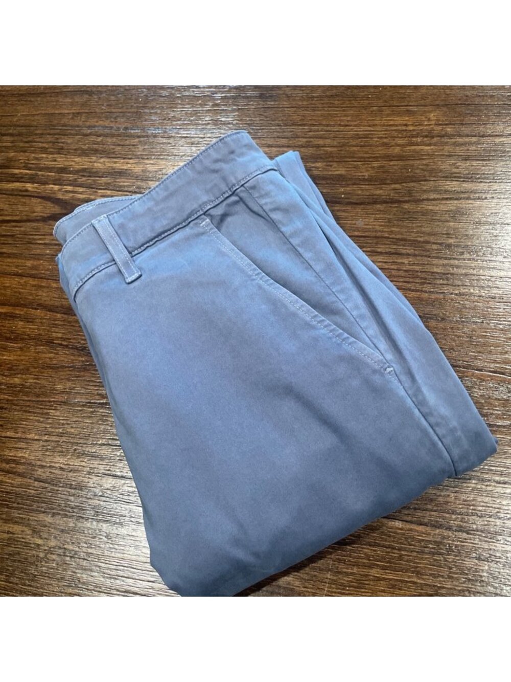 AG Lux Khaki Tailored Trouser Chino Pant 32x34 Dusty Blue Office Slim Workwear